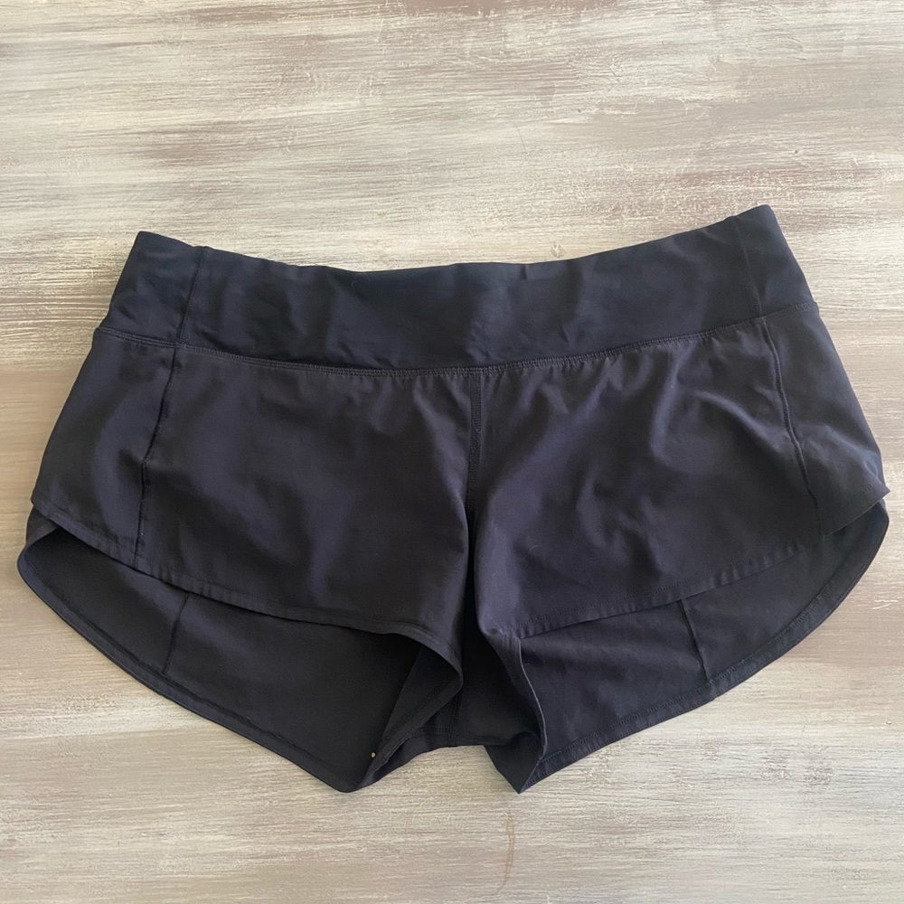 Lululemon Speed Up Shorts 4” Black Lined